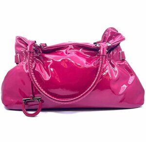 SALVATORE FERRAGAMO Hot Pink Patent Leather Handbag